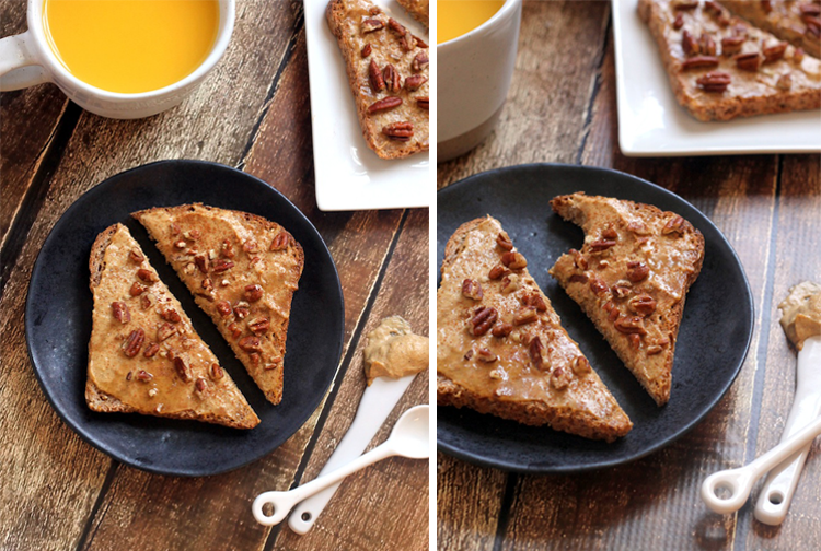 Pumpkin Spiced Cashew Cream Toast | Hummusapien